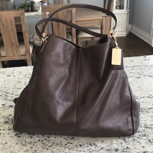 Coach pebbled Edie bag